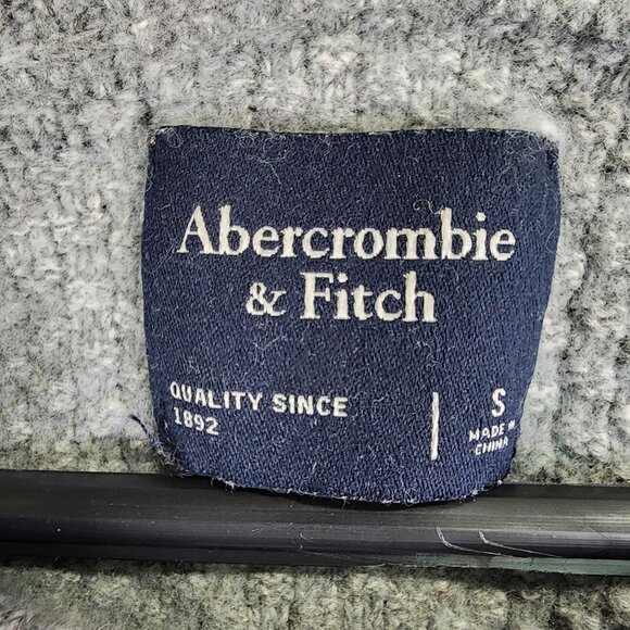 Mens Abercrombie & Fitch Gray Sweater Wool & Nylon Blend Crew Neck Long Sleeve S - Picture 6 of 10